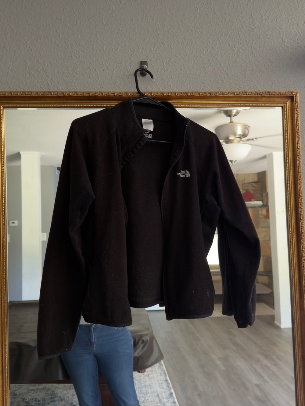 The North Face Black Women's Zip-Up Teddy Jacket
